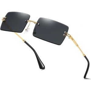 Men Sunglasses Square Shades Vintage Street Wear UV400 Protection Cholo Migos‎